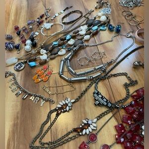 Mixed Women’s vintage to now Fashion Necklace and Earring Set - Assorted Colors